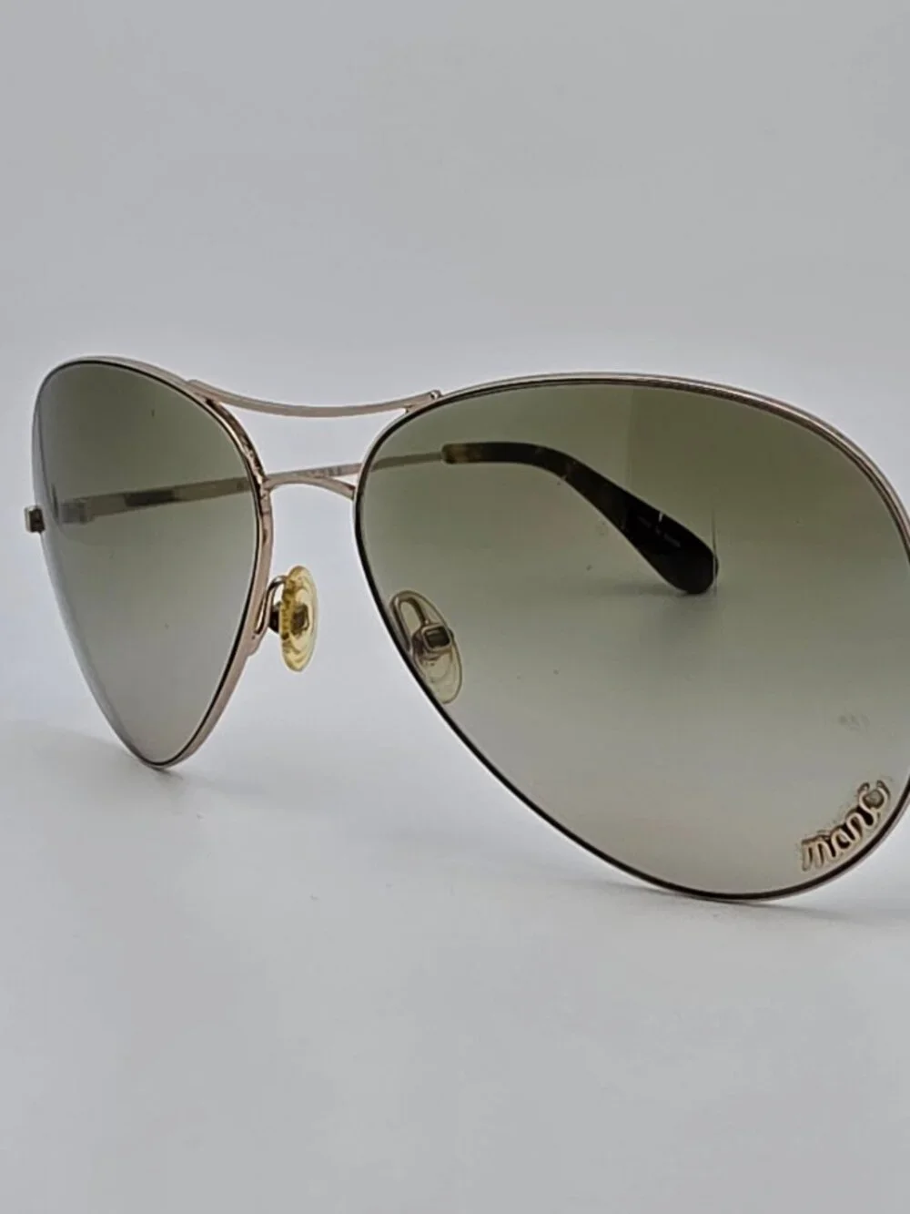 Marc Jacobs MMJ050/S 0J5GIS Gold Frame Green Gradient Lens Aviator Sunglasses